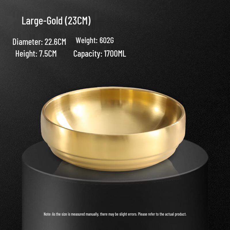 Korean Style Double-Layer Stainless Steel Cold Noodle Bowl