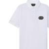 Emporio Armani FW22 Solid Color Logo Cotton Short Sleeve Polo Shirt Men tops White 6L1FB9-1JTKZ-0100