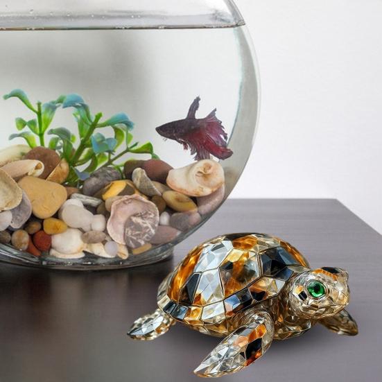 Sea Animal Figurine Simulated Turtle Octopus Statue Sculpture Home Office Desktop Fish Tank Aquarium Decoration Ornament