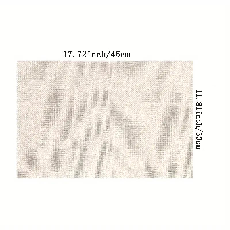 4pcs Black and White Checkered Placemats, 11.81x17.72- Durable, Rectangular Table Mats for Dining, Kitchen, and Party Decor