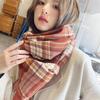 2023 Korean Style Plaid Christmas Scarf – Warm, Double-Sided Imitation Cashmere Winter Shawl