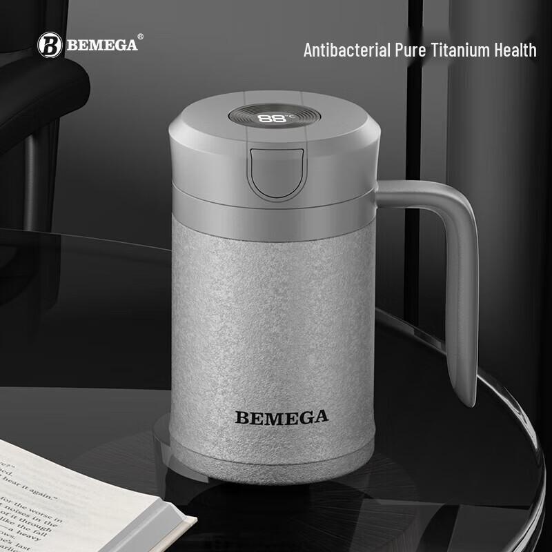 BEMEGA Men s Large Capacity Titanium Insulated Mug