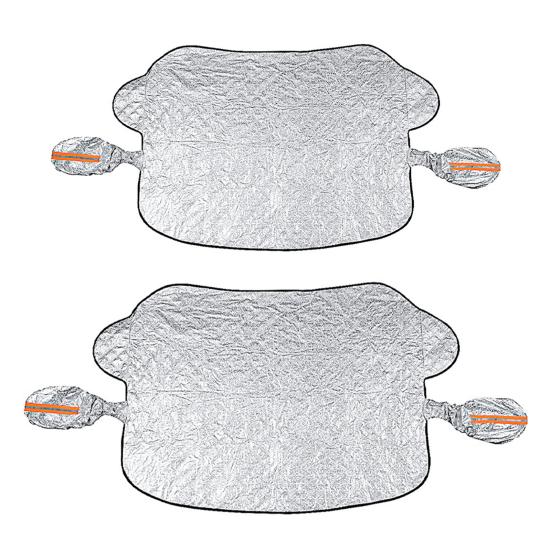 4-Layer Magnetic Windshield Snow Cover for Cars SUVs Trucks Full Coverage Frost Protector with Side Window