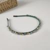 3 retro Hong Kong-style crystal hairbands. Exquisite and elegant, practical for face washing and daily wear.