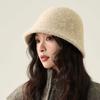 Warm Bucket Hat Vintage Panama Hat Versatile Felt Hat  for Women