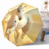 Ethereal Horse At Sunset Outdoor Automatic Umbrella Compact 8-Rib Design Lightweight Travel Essential Compact Folding Umbrella Birthday Christmas Gift