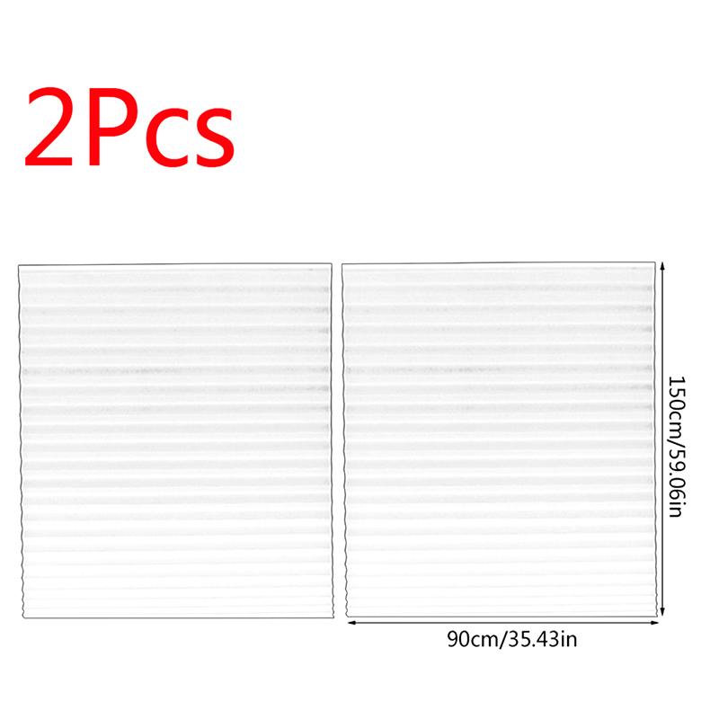 

2 шт. Затемняющий свет Модный Блэкаут Рулонная штора Защита от солнца Беспроводная штора Сделай сам Плиссированные жалюзи Самоклеящаяся оконная штора 90x150cm