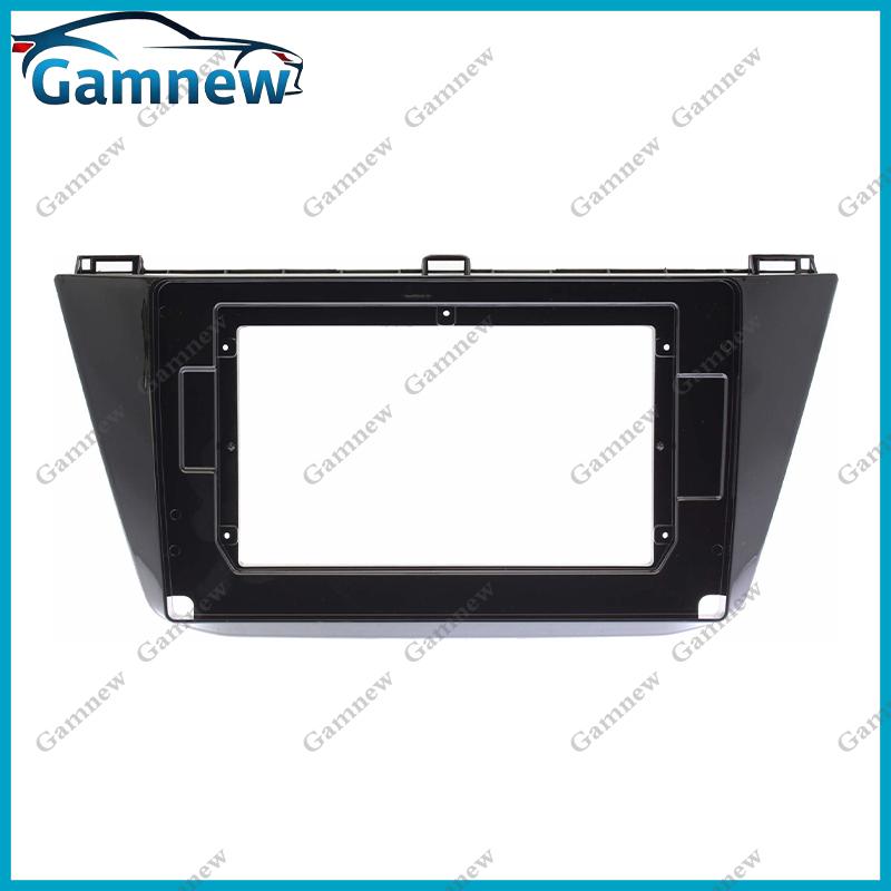 10 Inch Car Frame Fascia Adapter Canbus Box Decoder Android Radio Dash Fitting Panel Kit For Volkswagen Tiguan 2017-2021