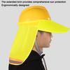 Sun Hat with Neck Scarf Decor High Visibility Reflective Belts Mesh Design UV Protection Hard Hat Day Night Safety Hat
