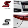 RGFU9 Car Accessories Metal S Grille Emblem Rear Trunk Body Badge Sticker For Ford ST LINE Focus Fiesta Ecosport Kuga Mondeo Everest