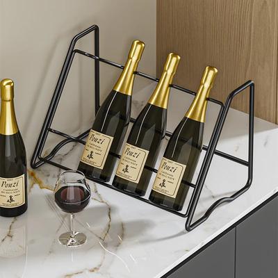 Portabottiglie Vino Porta Bottiglie Birra Impilabile Armadietto Whisky Vino Scaffali Ferro Espositore Buffet Decorazioni Casa Accessori Bar