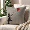 Banksy Street Graffiti Art cushion cover For Pillow Printing Sofa Decoration Home Car Room Coffee Shop Office Nordic Simplicity
