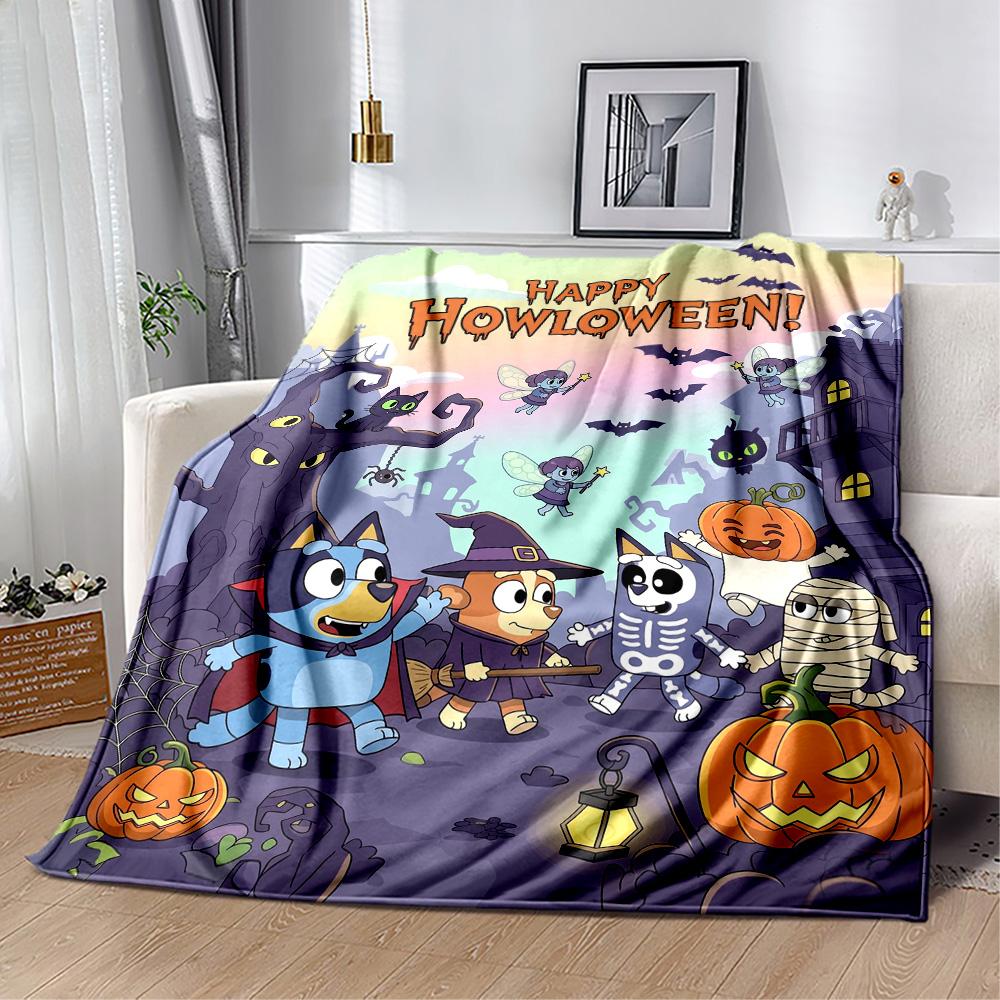 Happy Howloween Party Blanket Ultra-Soft Perfect for Office Chair Seaside Livingroom Four Seasons Universal Stylish Decor