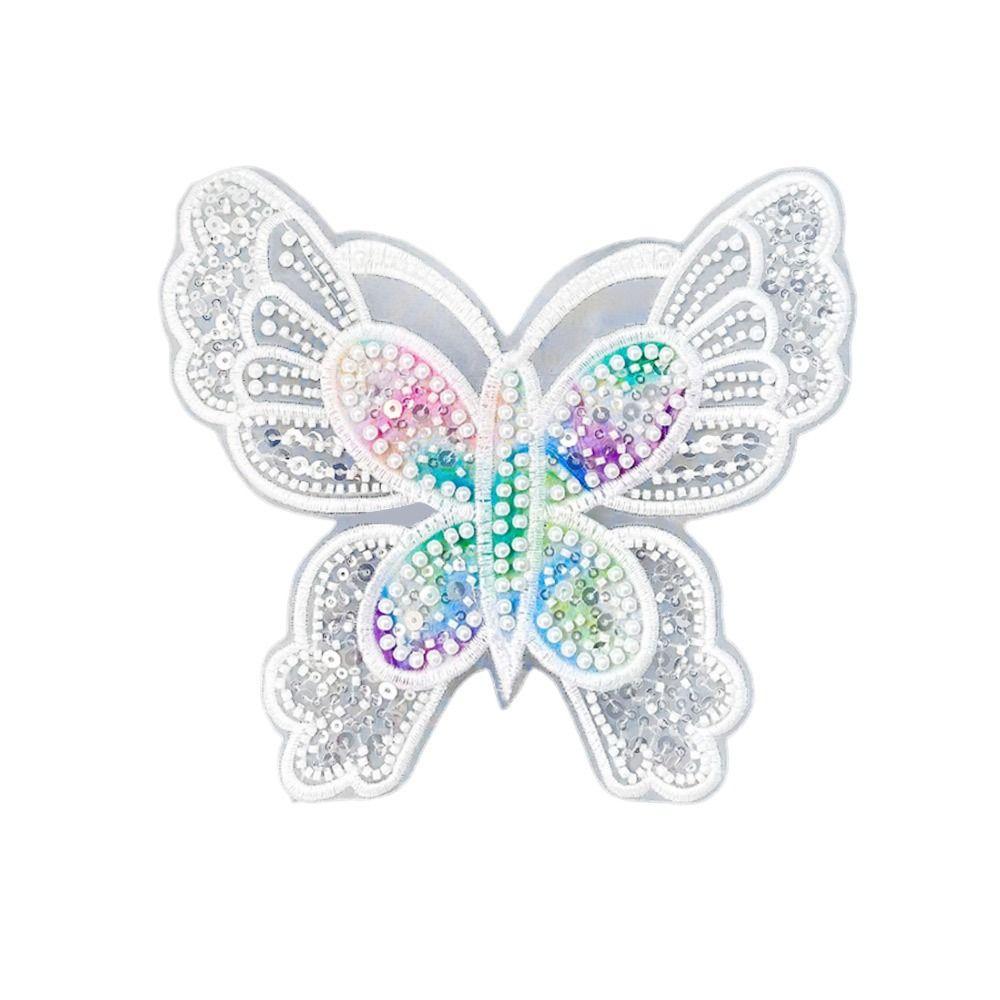 Beaded Sequin Butterfly Corsage Embroidered Sewing Patch Gift Cloth Patch