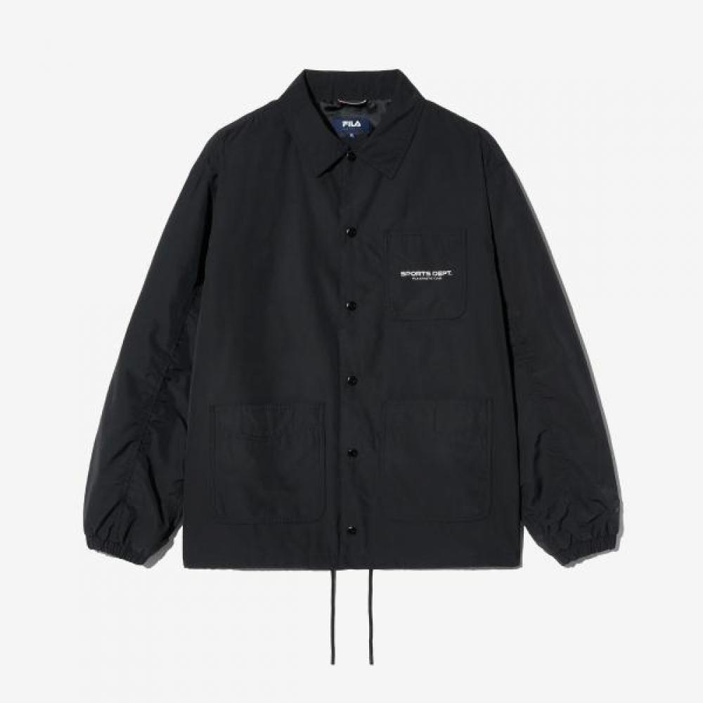 Fila Woven Collar Neck Coach Jacket BLACK/110