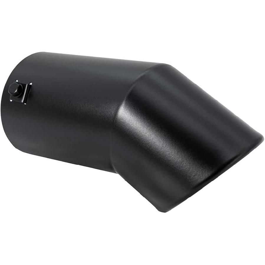 Car Stainless Steel Exhaust Tips Fit 2.75 To 3 Inch Car Exhaust Pipe Modification Tail Throat Tail Pipe Steel Exhaust Tips Finish Tailpipe Black