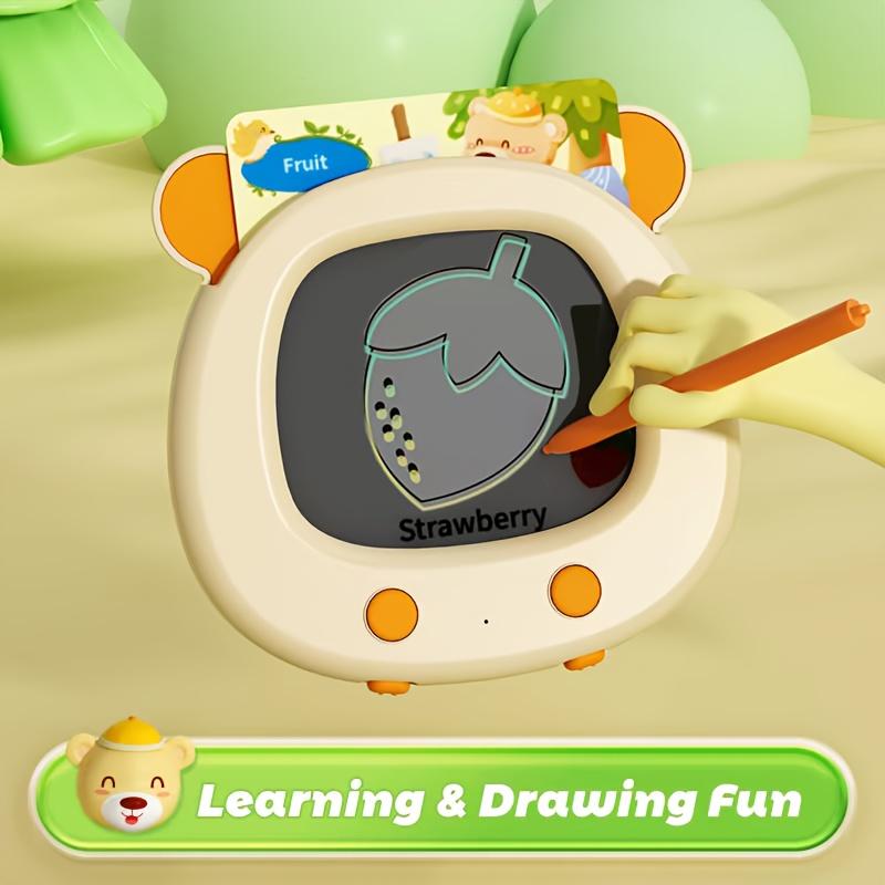 

2025 New Multifunctional English Learning Machine,Card Machine for Kids,Interactive Audio Learning Cards with Animal Patterns,Battery Not Included жёлтый