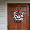 Farmhouses Wooden 4th of July Door Hanger Sign With Patriotics Theme For Holiday Parties Decoration And Gift Giving