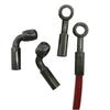 10X 10mm Motorcycle Hydraulic Reinforced Brake Clutch Oil Fuel Hose Line Pipe Fitting Joint Brake Line Adapter 0 28 90 Degree