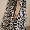 DIMANAF New 2026 Women Plus Size Spring Summer Beach Vintage Long Dress Loose Oversize Maxi Floral Print Black