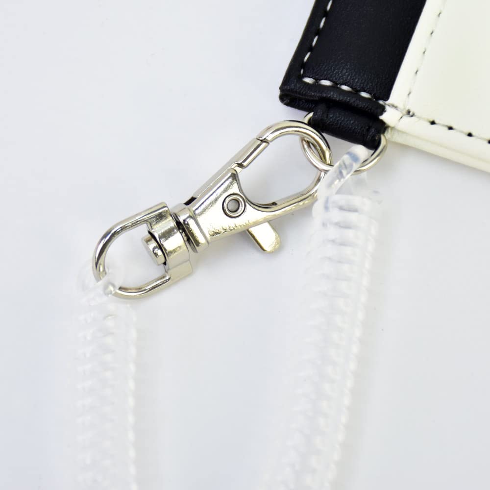 Pass Commuter Pass Card 2 Synthetic PU with Coil Face Up SN [Snoopy] Case, Holder, Case, Cards, Leather, Leather, Mini, Small, Chain, Simple, 0096,