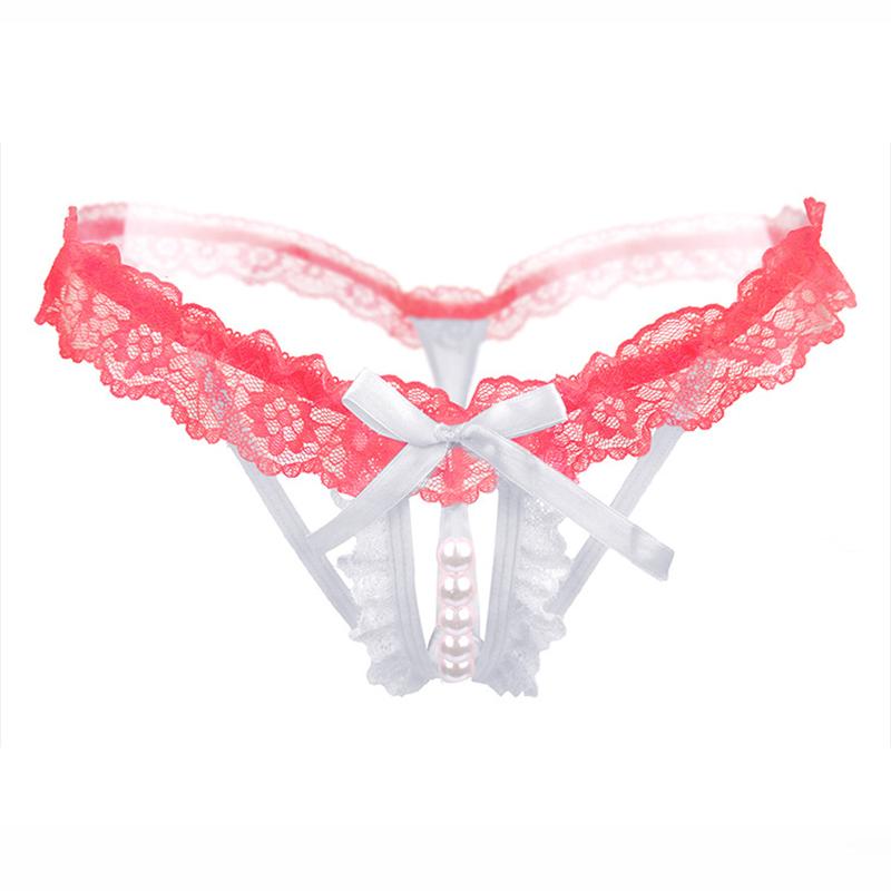Women Lace Panties Erotic Underwear Briefs Sexy Apparel Erotic Women's Panties Underwear For Sexy Pearl Lingerie
