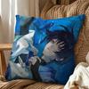 Detachable Sofa Cushion Cover Double Side Printed Wanderer Pattern, Genshin Fan Bedroom Decor Pillow Cover Holiday Present