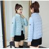 New light and thin cotton-padded clothes women's short short slim-fitting down cotton-padded clothes student stand-up collar cotton-padded jacket autu