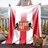 Warme Flanelldecke Sunderland-Muster, Leichte, bequeme Überwurfdecke für Bett und Sofa