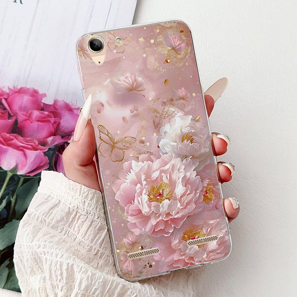 For Lenovo Vibe K5 / K5 Plus / K5 Pro L38041 A6020a40 A6020a46 Phone Case Elegant Floral Butterfly Soft Silicone TPU Cases