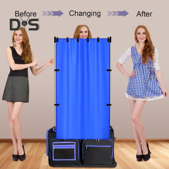 Cortină de intimitate Culoare solidă Ușor de instalat Multifuncțional Sac de dans Cortină Dansator Culisă Intimitate Paravan de schimbare