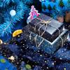 12 Sheets Gift Wrapping Paper Starry Sky Nebula Pattern Valentine's Day Birthday Party Gift Packaging Decoration DIY Craft Paper
