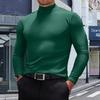 Men's Casual Slim Fit Basic Tops  Lightweight Turtleneck Pullover Shirt