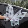 50/65cm Artificial Butterfly Outdoor 3D Silk Yarn Butterfly  Wedding Party Decoration