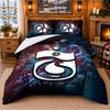 Printed 3Pcs Bedding Set Trabzonspor FC Pattern Bed Sheet Pillowcase For Bedroom Decor