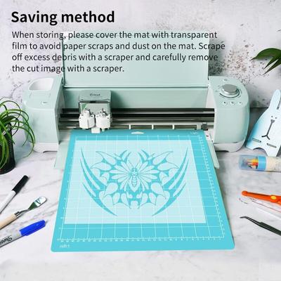 2pcs Color Cutting Mats Non Slip Mats 12x12cm Protection Blade Lettering Pad For Contour Photography Plotter Machine Compatible