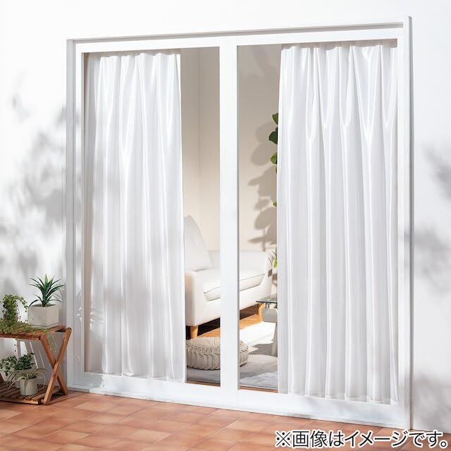 Nitori (NITORI) Deco Home Heat-Shielding and Privacy-Shielding Lace Curtains, 100cm Wide x 188cm Long, 2 Panels, PL DH26 5734454
