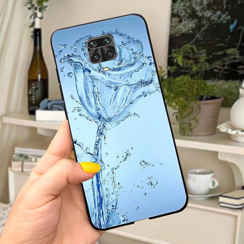 For Xiaomi Redmi Note 9 Pro Case Note9 9S Flowers Silicone Soft TPU Back Cover For Xiaomi Redmi Note 9Pro Max Case Coque Fundas