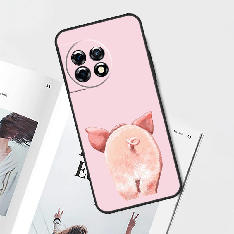 

cute pig Case For OnePlus 12 11 9 10 Pro 8T 9R 10T 10R 12R OnePlus Nord 2 2T N20 N10 CE 3 Lite Cover OnePlus 12