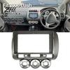 Double Din Radio Installation 9 Inch Car Fascia Frame Kit for Honda Jazz Fit 2006 RHD Interior Console Upgrade Manual AC, Navigation Panel Frame,