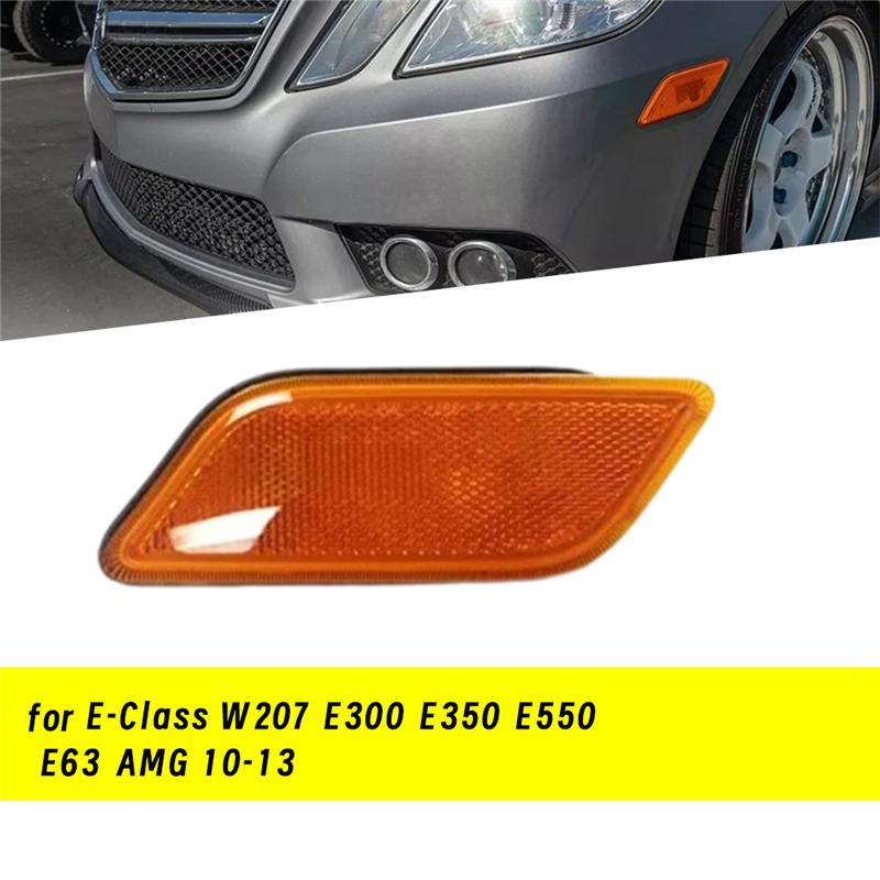 L10A 1 Pair Front Bumper Fender Side Marker Light For Mercedes E-Class E350 E550 E63 2010-2013 W207 2078200321 2078200421