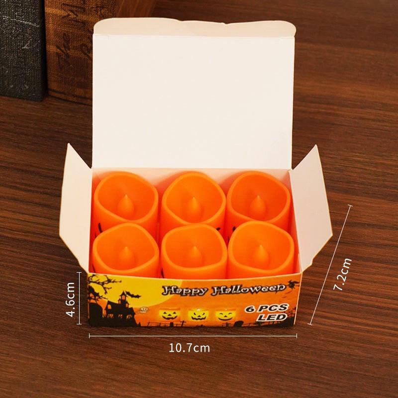 

Трансграничный Хэллоуин Тыквенный Фонарь Подсвечник Декор: Жуткие электронные свечи и настольные украшения