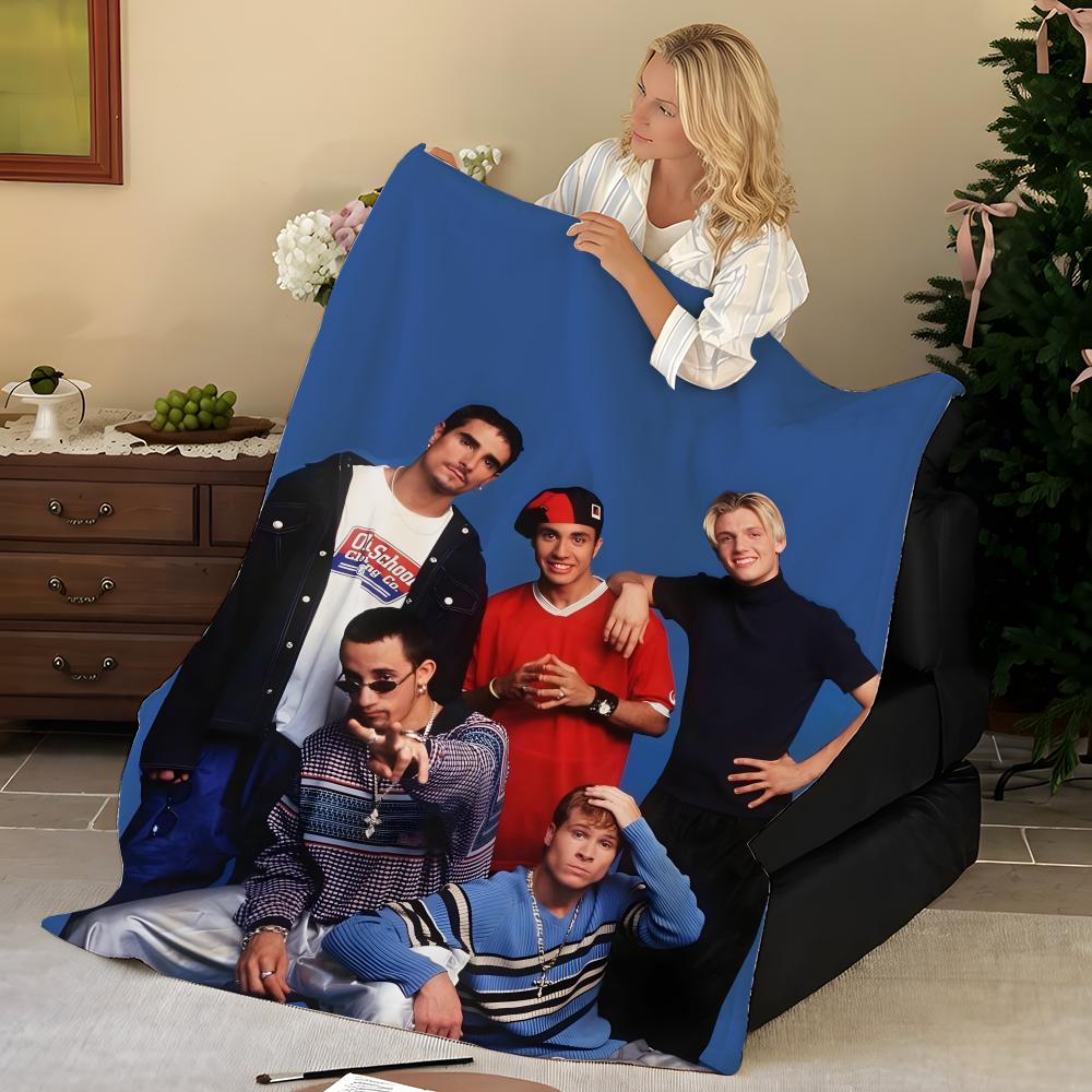 Music B-Backstreet B-Boys Throw Flannel Blanket, Soft Warm, Durable & Washable Cute Cool