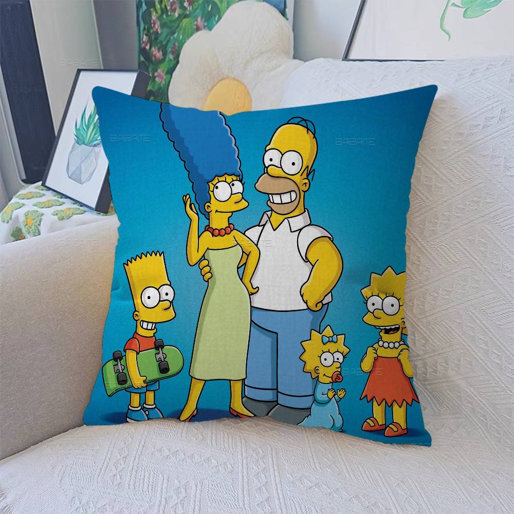 S-Simpson T-Treehouse Of Horror Decorative Room Aesthetics Pillow Case Home Decor Bedroom Sofa Bed Couch Pillow Cover 45X45
