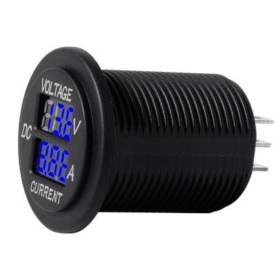Digital Voltmeter Ammeter - Blue Display - For Car/Motorcycles Dual Gauge