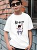 Cute pattern children's T-shirt, summer children's short sleeved comfortable T-shirt, 0-neck children's clothing