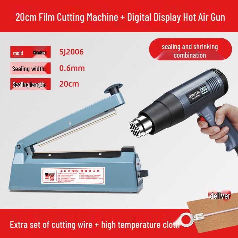 Heat Shrink Film Cutter & Sealer for Household & Commercial Packaging