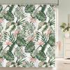 European Retro Flower Printed 3D Bath Curtains Waterproof Polyester Fabric Washable Bathroom Shower Curtain Screen With Hooks