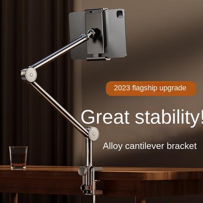 Masaüstü Cep Telefonu Tutucu Yatak Klipsi Yatak Başucu Tembel Canlı Yayın Katlanır Konsol Braketi Apple Samsung iPad Tablet Tutucu için