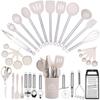 33-Piece High-Temp Resistant Silicone Utensil Set with Non-Stick Spatula & Stainless Steel Cutlery